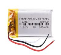 Batterie à 3 Fils 303450 LiPo 3.7V 500mAh 1.85Wh 1S 5C Liter Energy Battery Rechargeable avec PCM thermistance NTC Montre électronique Ne Convient Pas à la Radiocommande 52x34x3mm (3P|500mAh|303450)