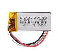 Batterie à 3 Fils 401530 LiPo 3.7V 200mAh 0.74Wh 1S 5C Liter Energy Battery Rechargeable avec PCM thermistance NTC Montre électronique Ne Convient Pas à la Radiocommande 32x15x4mm (3P|200mAh|401530)