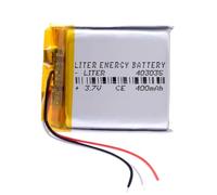 Batterie à 3 Fils 403035 LiPo 3.7V 400mAh 1.48Wh 1S 5C Liter Energy Battery Rechargeable avec PCM thermistance NTC Montre électronique Ne Convient Pas à la Radiocommande 37x30x4mm (3P|400mAh|403035)