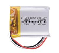 Batterie à 3 Fils 503040 LiPo 3.7V 600mAh 2.22Wh 1S 5C Liter Energy Battery Rechargeable avec PCM thermistance NTC Montre électronique Ne Convient Pas à la Radiocommande 42x30x5mm (3P|600mAh|503040)