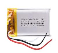 Batterie à 3 Fils 503337 LiPo 3.7V 750mAh 2.775Wh 1S 5C Liter Energy Battery Rechargeable avec PCM thermistance NTC Montre électronique Ne Convient Pas à la Radiocommande 39x33x5mm (3P|750mAh|503337)