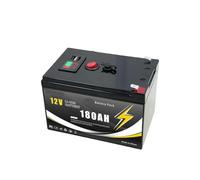 Batterie À Cycle Profond Au Lithium PO4 12V 200Ah For Applications, Solaire, Détecteur De Poisson, Éclairage(12v 180Ah)