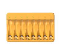 Batterie à propulsion de type C à 8 emplacements pour batteries 1,2 V avec lumières à double condition de couleur, charge rapide