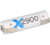 Batterie AA Mignon 1,2 V 2900 mAh NiMH avec cosse à souder U rechargeable + faible auto-décharge