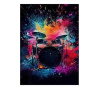 Batterie Abstrait 1000 Pièces Mini Puzzle pour Adultes | 52x38cm Carton, Décoration Salon, Découpe Précise, Cadeau Anniversaire, Détente