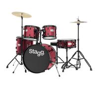 Batterie Acoustique 20"" - STAGG - TIM120B WR - Rouge - Etude - 5 Pièces