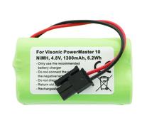 Batterie adaptée au Visonic PowerMaster 10 Akku-NiMH GP130AAM4YMX 4,8 Volt 1300mAh, max. 6,2Wh