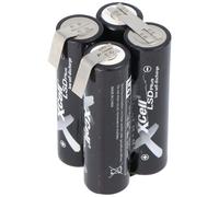 Batterie adaptée pour Makita 6722D, 6722DW, 6723DW, remplace Makita TL00000012 CS-MKT672PW, 4 x APFT2100-1 4 cubes NiMH Mignon AA AkkuPack 4,8 Volt avec languettes de raccordement