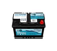 Batterie AGM 12V 100Ah à décharge lente - Batterie longue durée pour bateaux et camping-cars - Sans entretien, résistante aux vibrations.
