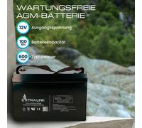 Extralink AKUMULATOR BATTERY ACCUMULATOR AGM 12V 100AH - Batterie Sealed Lead Acid (VRLA)