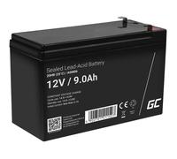 Batterie AGM 12V 9Ah - GREENCELL - Rechargeable - Étanche - Sans entretien - VRLA
