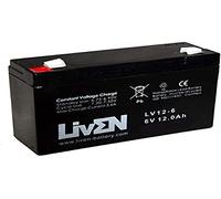 Batterie AGM 6 V 12 Ah C-20 sans Entretien - Équipement de sécurité/médical/SAI/Communication/Urgence | Liven LV12-6