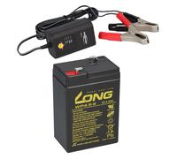 Batterie AGM Plomb 6V 4,5Ah Compatible Pour UPS Plomb Gel + Chargeur