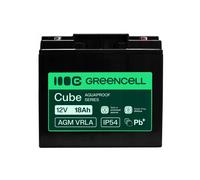 Batterie AGM VRLA 12V - Green Cell - 18 Ah - 181 x 167 x 76 mm - Batterie pour onduleur