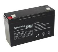 Batterie AGM VRLA - GREENCELL - 6V - 12Ah - Noir