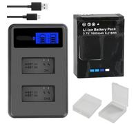 Batterie AHDBT-301 Compatible avec la caméra GoPro Hero 3 3+ avec Double Chargeur LCD(1battery withcharger)