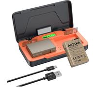 Batterie AKTTKA EN-EL14 1680mAh (2 Pack) avec Chargeur Rapide 20W pour Nikon D3100/D3200/D3300/D5500/D5600