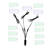 Batterie alcaline 3 en 1 USB vers 1,5 V-6 V C universelle de remplacement pour lampe LED décoration lampe jouet bougie sans flamme C batterie vers USB convertisseur électrique