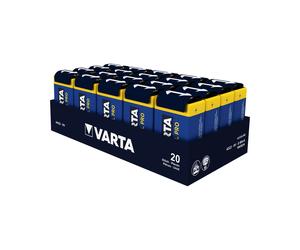 Batterie Alcaline 9V Varta 04022-211-111 Usage Unique, Format Prismatique, Lot de 20
