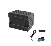 Batterie amovible for réfrigérateur de voiture 15600 mAh, compatible avec les séries Alpicool P18/MP8/Y15E/Y19E/TA/TAW/TW/TWW/MT/TS, for voiture, camping-car, camping-car et maison.(Black-US-plug)