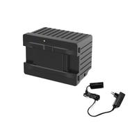 Batterie amovible for réfrigérateur de voiture 15600 mAh, compatible avec les séries Alpicool P18/MP8/Y15E/Y19E/TA/TAW/TW/TWW/MT/TS, for voiture, camping-car, camping-car et maison.(Black-EU-plug)