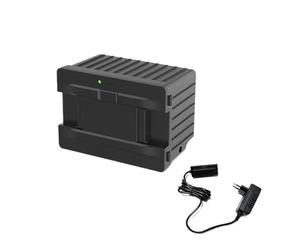 Batterie amovible for réfrigérateur de voiture 15600 mAh, compatible avec les séries Alpicool P18/MP8/Y15E/Y19E/TA/TAW/TW/TWW/MT/TS, for voiture, camping-car, camping-car et maison.(Black-EU-plug)