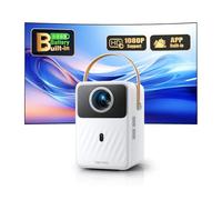 【Batterie&Android TV】Vidéoprojecteur Portable, TOPTRO Projecteur Video Portable FHD 1080P,380ANSI Videoprojecteur 5G WiFi Bluetooth Auto Keystone&Focus Électrique,Retroprojecteur Extérieur/Home Cinéma