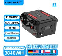 Batterie aste Lifepo4 avec BMS, 100Ah, 200Ah, 300Ah, 12.8V, 24 V, Batterie Fuchsia 4, 12V, 4S1P, Alimentation extérieure 200Ah Battery No BT