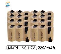 Batterie aste Ni-CD SC 24.com, 2200mAh, haute puissance, C 10C, 1.2V, pour outils électriques, perceuse électrique, tournevis 8PCS