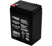 Batterie au gel 6V 4Ah Xtreme - Noir - ALIMENTATION D'ALARME/BATTERIE D'ALARME
