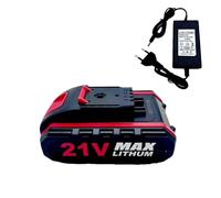 Batterie au lithium 21 V 3000 mAh, | Remplacement de batterie d'outil électrique de tournevis sans fil, perceuse et autres chargeurs 21V2A(21V battery charger)