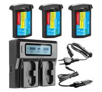 Batterie Au Lithium: 3300mAh LP-E4, LP-E4N, Batterie D'appareil Photo Ou Chargeur Rapide LCD, Compatible avec Canon, for EOS 1D Mark III, EOS-1D Mark IV, EOS 1Ds Mark III(3BatteryWithCharger)