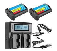 Batterie Au Lithium: 3300mAh LP-E4, LP-E4N, Batterie D'appareil Photo Ou Chargeur Rapide LCD, Compatible avec Canon, for EOS 1D Mark III, EOS-1D Mark IV, EOS 1Ds Mark III(2BatteryWithCharger)