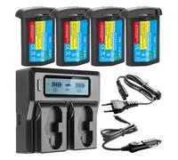 Batterie Au Lithium: 3300mAh LP-E4, LP-E4N, Batterie D'appareil Photo Ou Chargeur Rapide LCD, Compatible avec Canon, for EOS 1D Mark III, EOS-1D Mark IV, EOS 1Ds Mark III(4BatteryWithCharger)