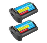 Batterie Au Lithium: 3300mAh LP-E4, LP-E4N, Batterie D'appareil Photo Ou Chargeur Rapide LCD, Compatible avec Canon, for EOS 1D Mark III, EOS-1D Mark IV, EOS 1Ds Mark III(2 Pcs Battery)