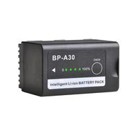 Batterie Au Lithium 3400 MAh BP-A30 avec Indicateur d'alimentation + Chargeur Rapide, Compatible avec Canon BP-A60 BP-A90 EOS C70 C200 C200B C220B C300 Mark II C300 Mar(1 Battery)
