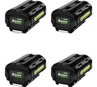 batterie au lithium 40V, capacité 6000mAh, compatible avec les outils Ryobi, 4 batteries 1 chargeur