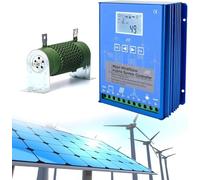 Batterie au lithium 6000W-12000WWind6000W-12000WSolar 12V/24V avec charge de décharge, contrôleur de charge hybride solaire éolien avec générateur éolien fonction de charge MPPT Boost(6000W,12V)