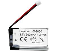 Batterie au lithium 602030 3,7 V 350 mAh pour casque Bluetooth VXI BlueParrott B350-XT B550-XT B350XT B550XT B550XT-Compatible avec caméra embarquée Vantrue