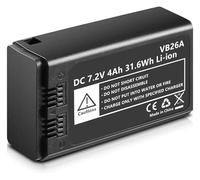 Batterie Au Lithium 7,2 V/4000 MAh VB26A, Compatible avec Les Flashs Godox V1S, V1C, V1N, V1F, V1O, VB26A Et V860III (tête Ronde).(1pcs)