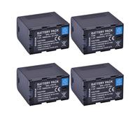 Batterie Au Lithium 7800 MAh OU Chargeur USB, Compatible avec JVC, Notamment Les Modèles SSL-JVC70, GY-HMQ10, GY-HM200, GY-LS300, GY-HM600 Et GY-HM650.(4 Battery)