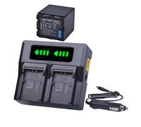 Batterie Au Lithium : Batterie D'appareil Photo VBN260 + Chargeur Rapide Double LED, Compatible avec Panasonic, for VW-VBN26, HC-X800, HC-X900, VW-VBN390, HDC-SD800, HDC-SD900(1Battery 1Charger EU)