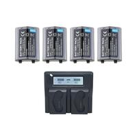 Batterie Au Lithium : Batterie EN-EL18 + Chargeur Rapide, Compatible avec Nikon, for en EL18a, en EL18, D850, D800, D800E, D4, D4S, D5, D6 MB-D12 D500 D800 D850(1Charger 4battery)