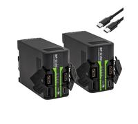 Batterie Au Lithium Compatible avec Les Appareils Sony BP-U100, U30, U60, U70, U90, EX260, EX280, Z280, FS5, FX6, Z190, EX1R Et EX200 (PD45W), Charge Rapide.(2 Batteries)