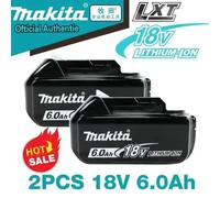 Batterie au lithium de remplacement 100% authentique Makita 6Ah/5Ah/3Ah pour batterie Makita 18V BL1840 BL1830B BL1850B BL1850 BL1860 BL1815 Makita 6AhX3--10C