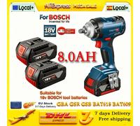 Batterie au lithium existante pour BOSCH 18V 8.0AH, compatible avec les packs de batteries BOSCH 6.0AH, batterie rechargeable pour outils existants. 8.0AHx3-ChargerX1