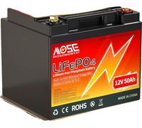 Batterie au lithium-fer-phosphate, conception légère, applications multiples, 12V 50Ah