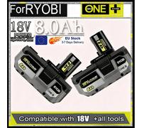 Batterie au lithium haute performance RYOBI 18V, sans effet mémoire, faible autodécharge, adaptée à tous les outils P108, P109 8.0Ah-2pcs