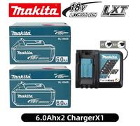 Batterie au lithium-ion Makita BL1860B 18V 6Ah Lxt pour outils électriques, haute capacité, remplacement pour perceuse à main Makita 18V 4PCS Makita-6Ah