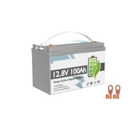 Batterie au Lithium LiFePO4 12 V 100 Ah avec BMS 100 A, capacité de décharge Profonde supérieure à 6 000 Cycles, for Bateau à Moteur Hors réseau alimenté à l'énergie Solaire.